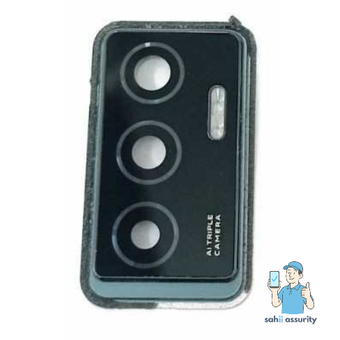 Camera Lens Glass with Frame for Vivo Y75 2022 Black